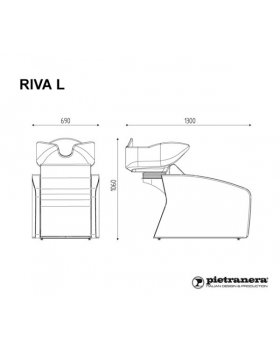 Мойка парикмахерская "RIVA L - JET MASSAGE"