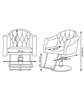 Кресло парикмахерское "МД-832"