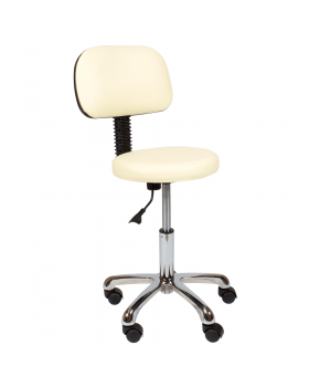 Стул мастера "Астек" низкий со спинкой хром