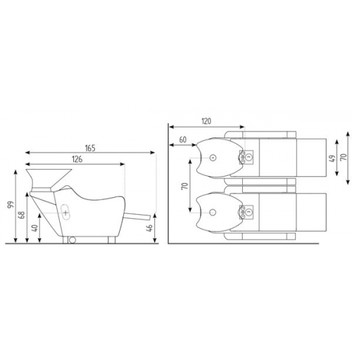 Мойка парикмахерская "WEN OPTIMA - JET MASSAGE"