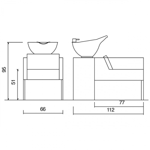 Мойка парикмахерская "Kubikwash Full Color"