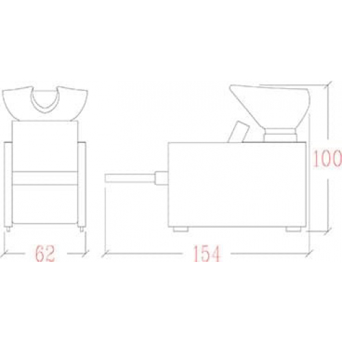 Мойка парикмахерская "KUBIK RELAX FLAT"