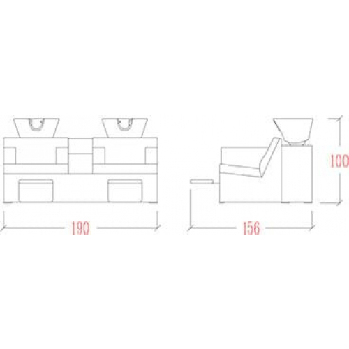 Мойка парикмахерская "GALAXY WASH"
