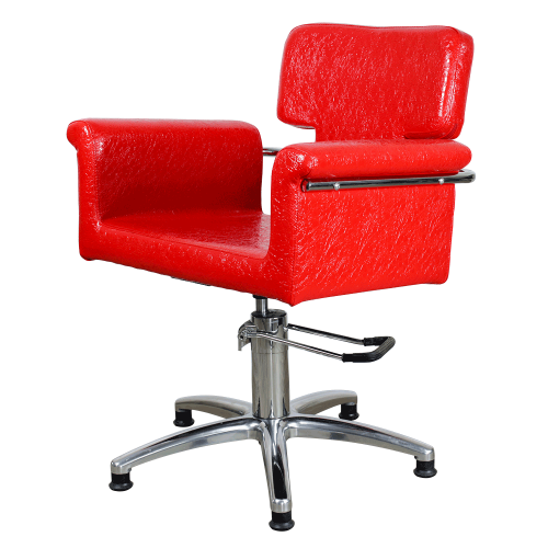 Парикмахерское кресло "МД-77" Красное